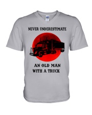 Love Truck V-Neck T-Shirt tile