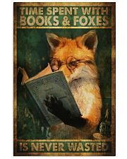 Time Spent With Book And Foxes 11x17 Poster front