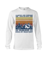 Camping And Cannabis Make Me Happy Long Sleeve Tee tile