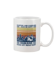 Camping And Cannabis Make Me Happy Mug tile