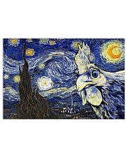 Chicken Starry Night 17x11 Poster front