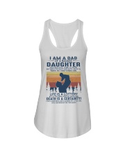 I Am A Dad Of A Badass Daughter Ladies Flowy Tank tile