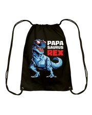 Papa Saurus Rex Drawstring Bag tile