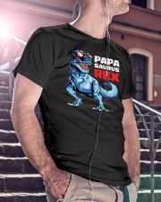 Papa Saurus Rex Classic T-Shirt lifestyle-mens-crewneck-front-5