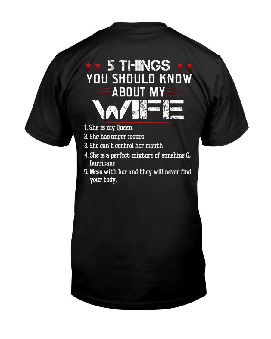 5 Things You Should Know About My Wife Classic T-Shirt