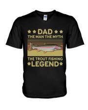 The Man The Myth The Trout Fishing Legend V-Neck T-Shirt tile