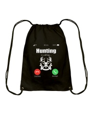Hunting Is Calling Drawstring Bag tile