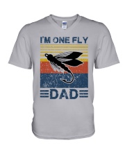 Fly Fishing V-Neck T-Shirt tile