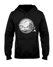 Skull Raven Hooded Sweatshirt front