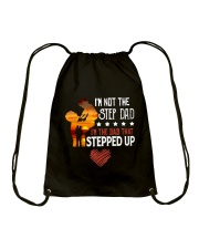 I'M NOT STEP DAD Drawstring Bag tile