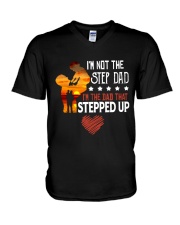 I'M NOT STEP DAD V-Neck T-Shirt tile