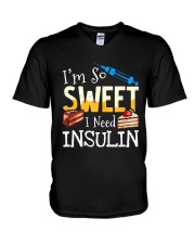 I'm So Sweet I Need Insulin V-Neck T-Shirt thumbnail