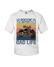 Rockin' The Motorcycle Dad Life Youth T-Shirt tile
