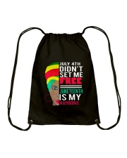 Juneteenth Is My Independence Drawstring Bag tile