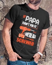 If PAPA Can't Fix It Classic T-Shirt lifestyle-mens-crewneck-front-4