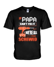 If PAPA Can't Fix It V-Neck T-Shirt tile