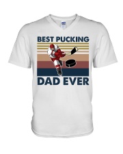 Best Pucking Dad Ever V-Neck T-Shirt tile