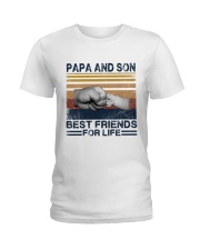 Papa and Son - Best Friends For Life Shirts Ladies T-Shirt tile