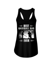 Best Baseball Dad Ever Ladies Flowy Tank tile