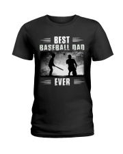 Best Baseball Dad Ever Ladies T-Shirt tile