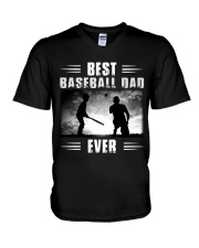 Best Baseball Dad Ever V-Neck T-Shirt tile