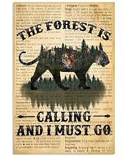 The Forest Is Calling Love Tiger Camping 11x17 Poster front