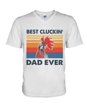 Best Cluckin' Dad Ever V-Neck T-Shirt tile