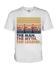 Dad The Man The Myth The Legend V-Neck T-Shirt tile