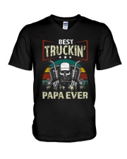 Truck Driver V-Neck T-Shirt tile