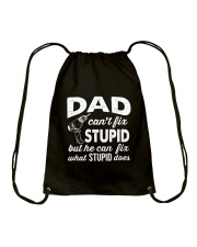 Dad Can't Fix Stupid Drawstring Bag tile