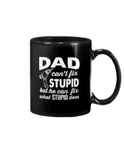 Dad Can't Fix Stupid Mug tile