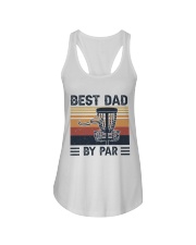 Best Dad By Par Ladies Flowy Tank tile