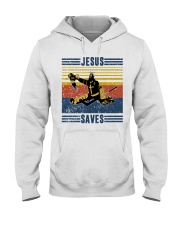 Jesus Saves Hockey Vintage Hooded Sweatshirt tile