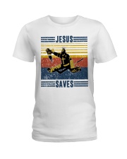 Jesus Saves Hockey Vintage Ladies T-Shirt tile