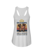 I'm A Dad Grandpa And A Veteran Ladies Flowy Tank tile