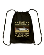 The Man The Myth The Catfish Fishing Legend Drawstring Bag tile