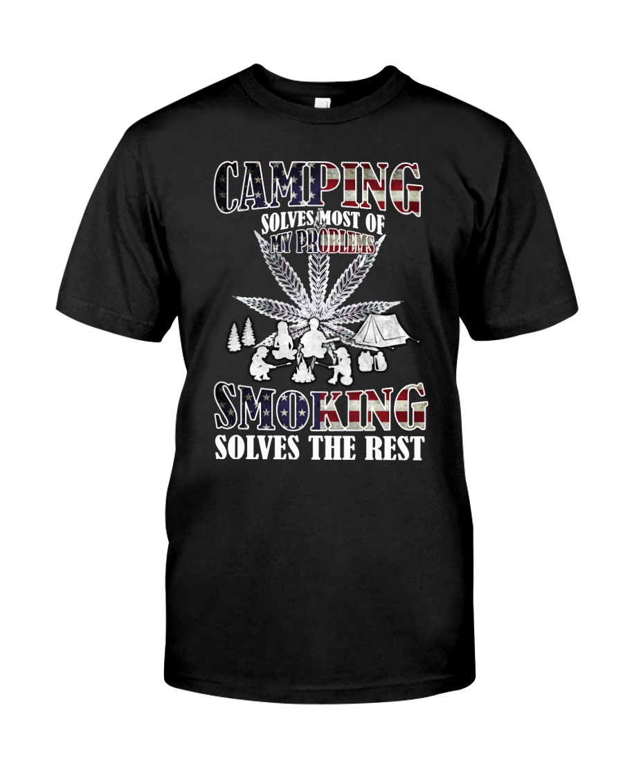 Camping-Smoking Flag Classic T-Shirt