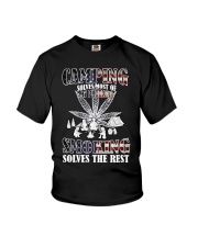 Camping-Smoking Flag Youth T-Shirt tile