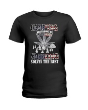 Camping-Smoking Flag Ladies T-Shirt thumbnail