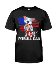 Pitpull Dad Classic T-Shirt front