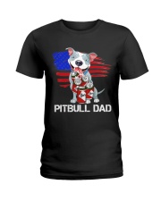 Pitpull Dad Ladies T-Shirt tile