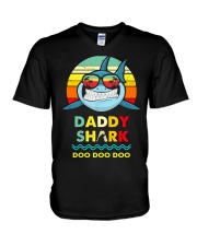 Daddy Shark V-Neck T-Shirt tile