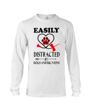 Easily Distracted By Dogs And Big Veins Long Sleeve Tee tile