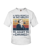 Intelligent Is The Ability To Adapt To Change Youth T-Shirt tile