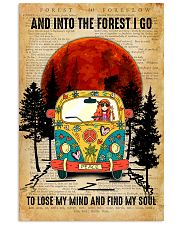 Hippie Girl Love Camping And Into The Forest I Go 11x17 Poster front