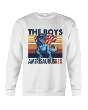 Dinosaur 4th of July Crewneck Sweatshirt tile