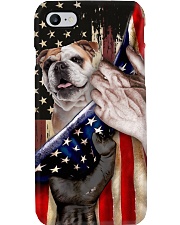 Love Bulldog United State Flag Phone Case i-phone-8-case