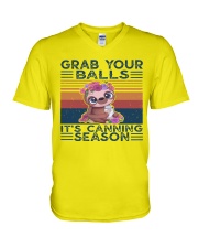 Grab Your Ball It's Canning Season V-Neck T-Shirt tile