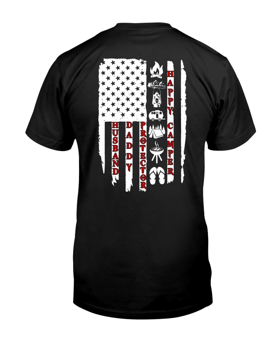 Husband-Daddy-Protector-Happy Camper Classic T-Shirt
