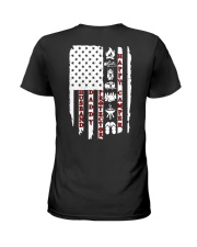 Husband-Daddy-Protector-Happy Camper Ladies T-Shirt tile